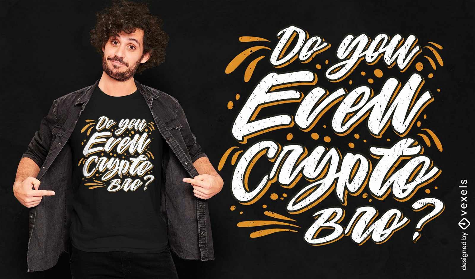 Diseño de camiseta de cita divertida criptográfica