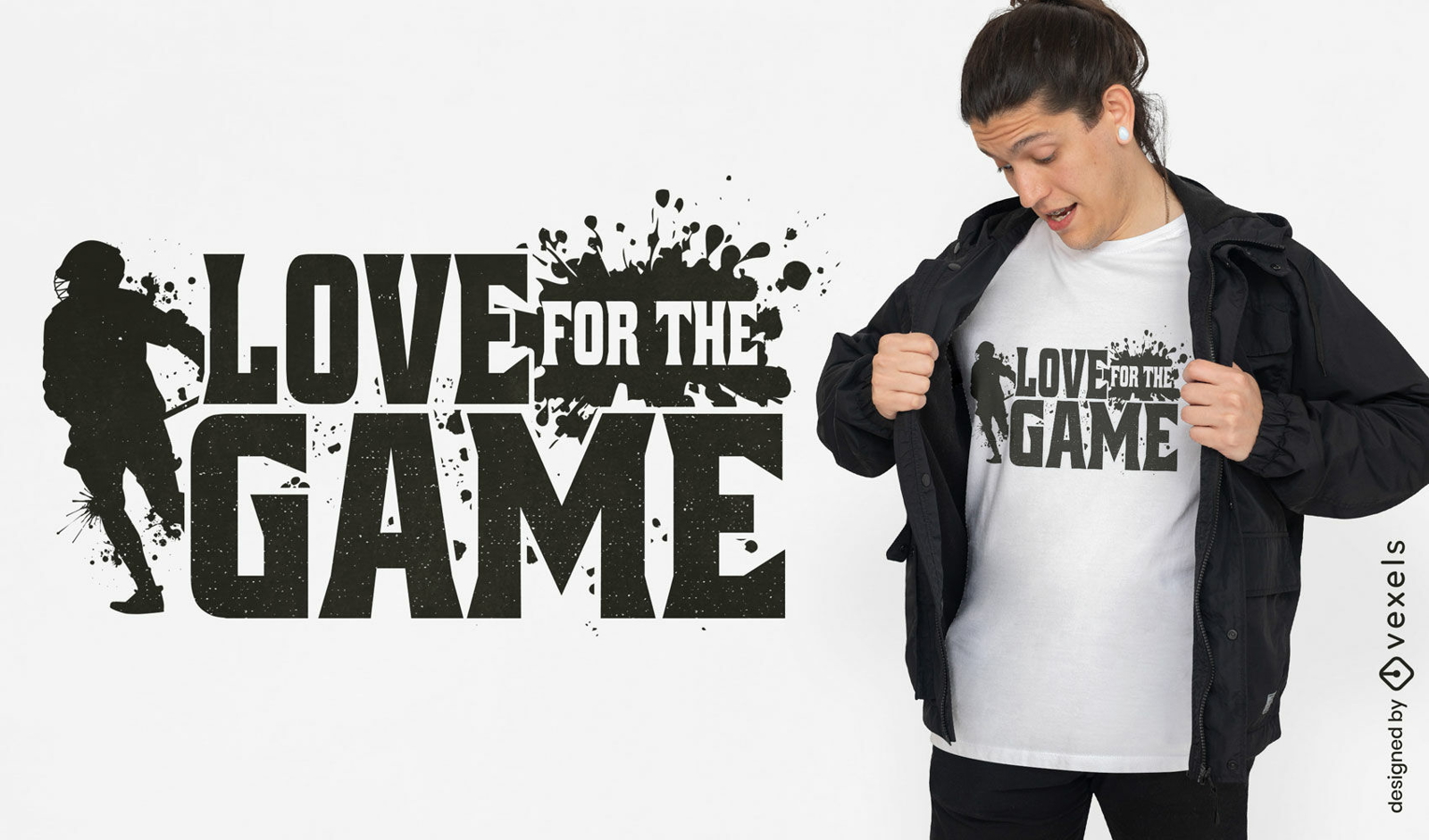 Love for the game t-shirt design