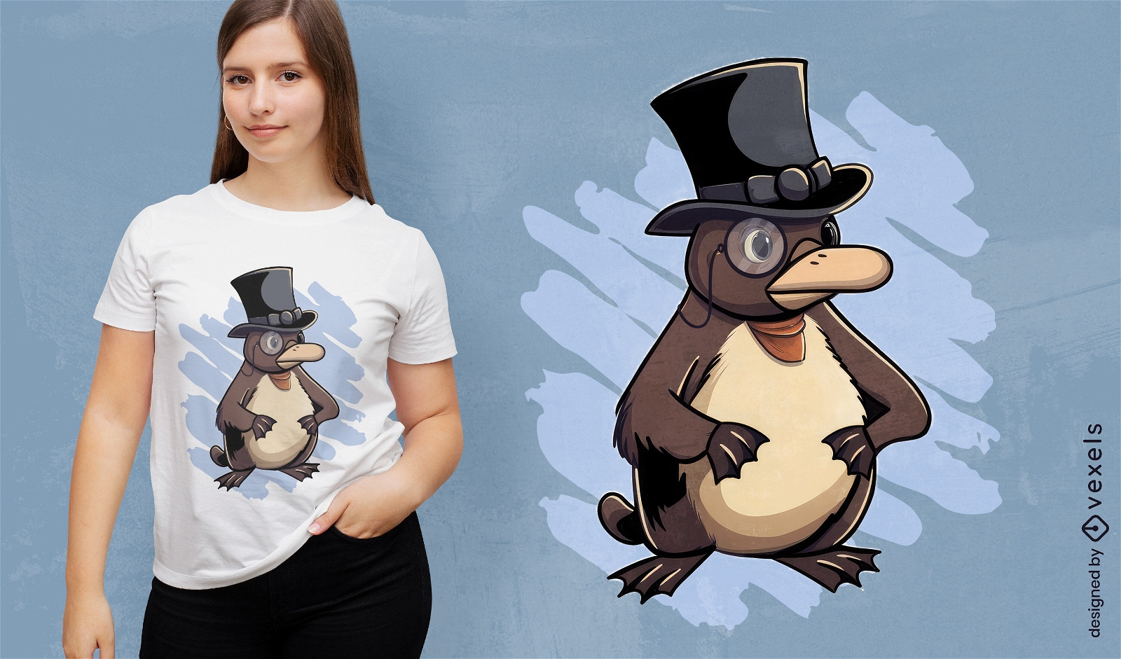 Elegant platypus t-shirt design 