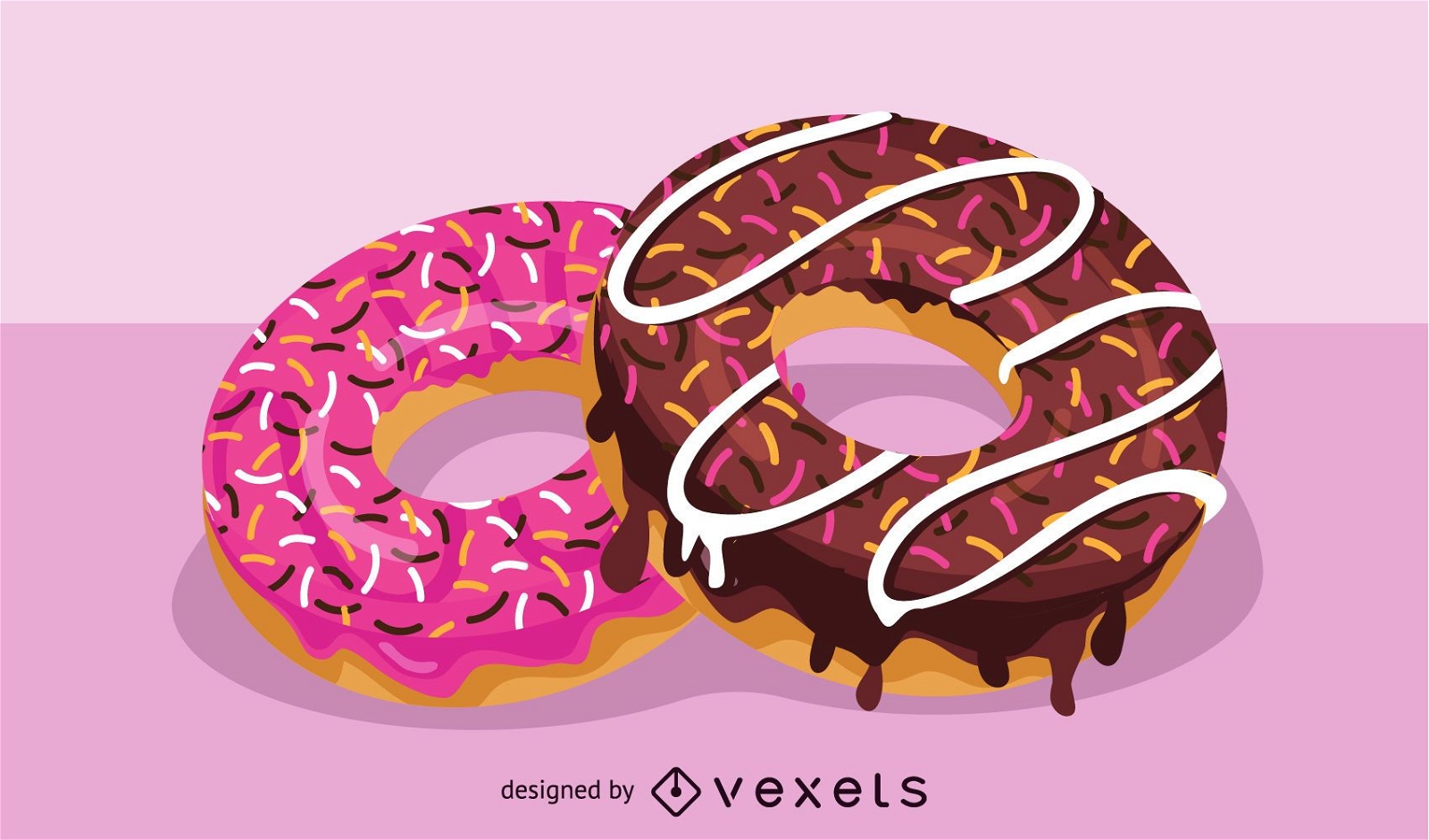 K?stliche Donut-Illustration
