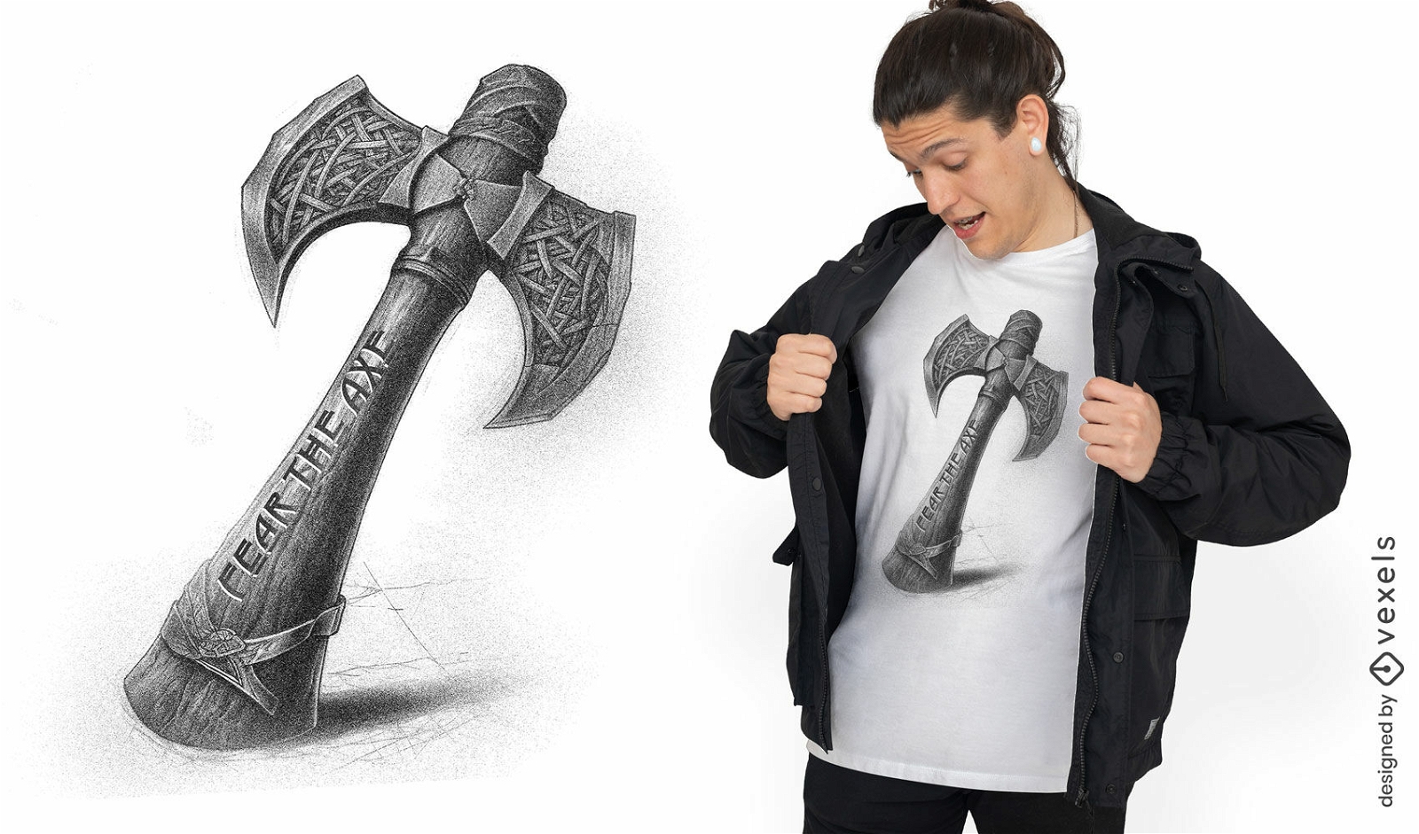 Norse axe t-shirt design
