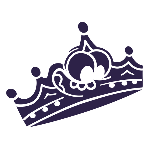 corona morada Diseño PNG