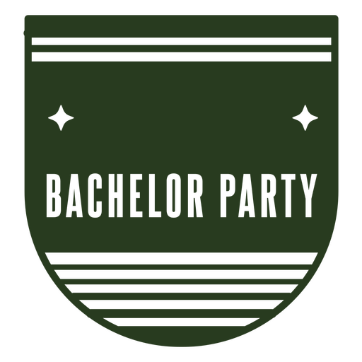 Bachelor party logo PNG Design
