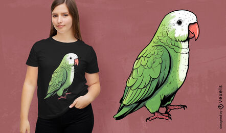 Quaker parrot bird cute t-shirt design