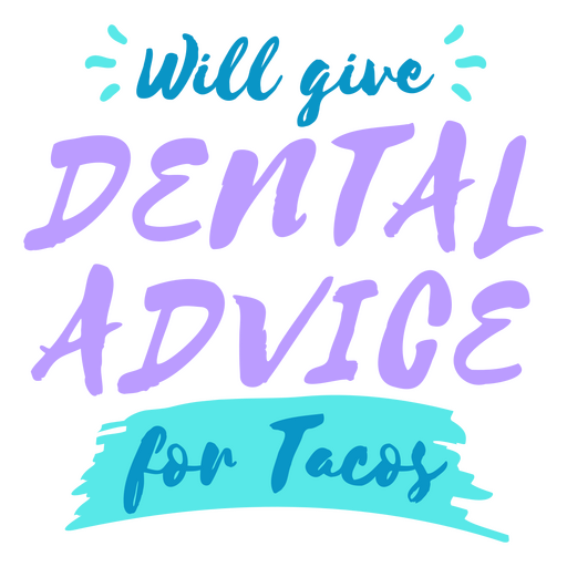 Dará asesoramiento dental para cotización de tacos. Diseño PNG