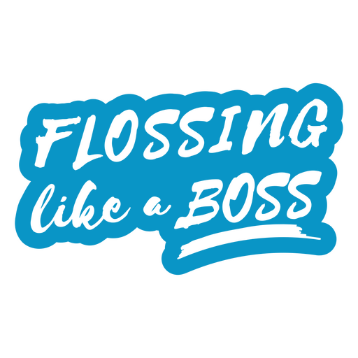 Flossing like a boss PNG Design