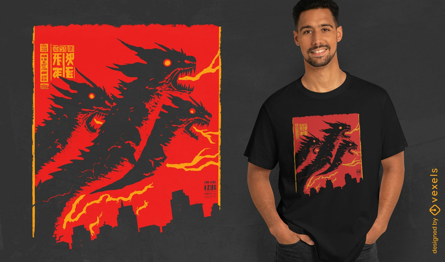 Mythical creature silhouette t-shirt design