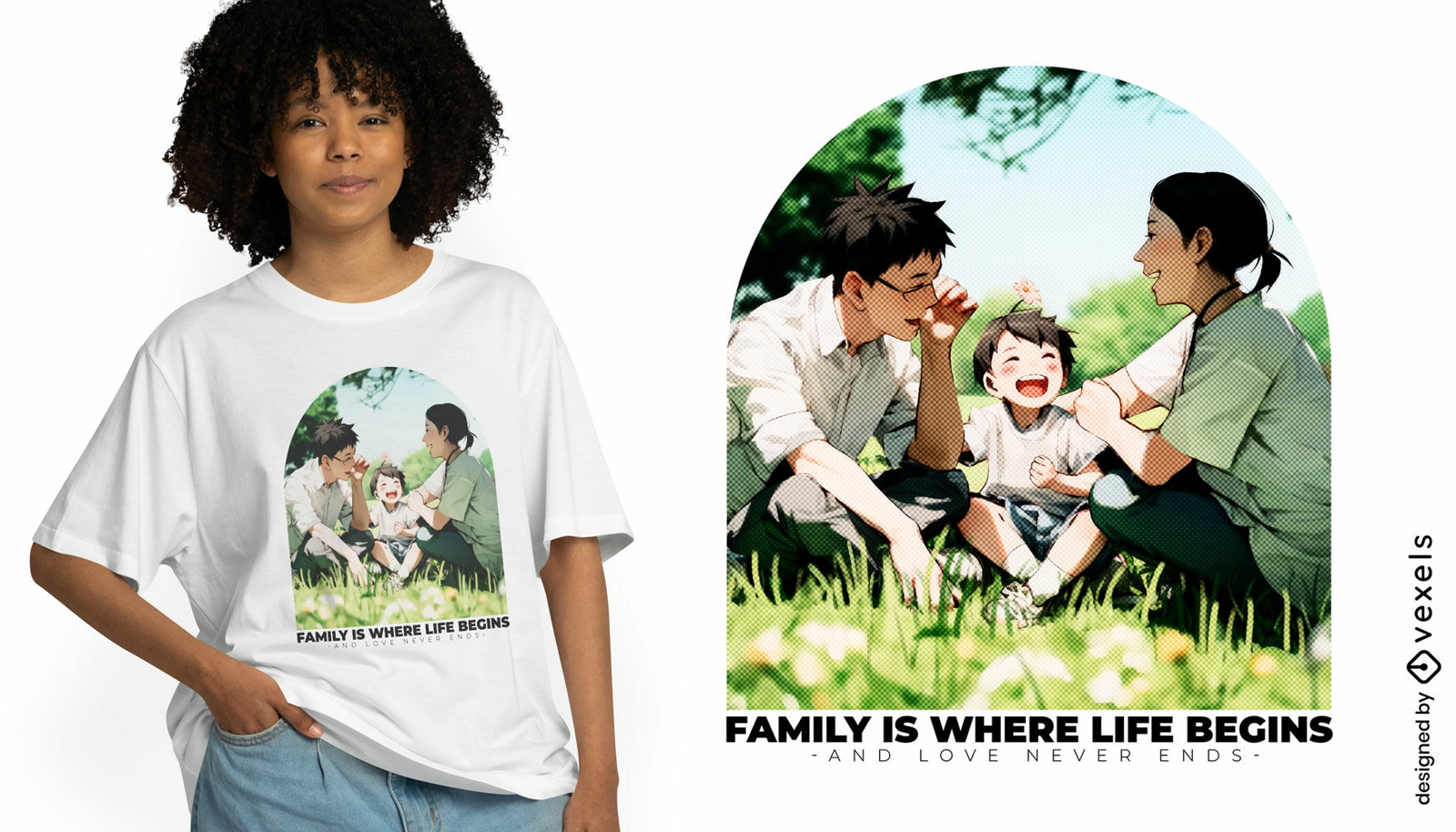 Family bonding quote t-shirt design