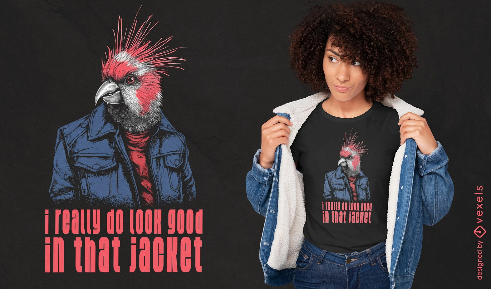 Cockatoo quote t-shirt design