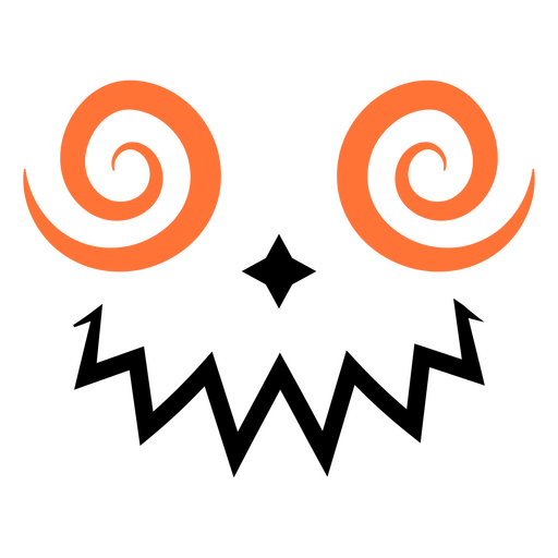 Gruselige Smiley-Illustration PNG-Design