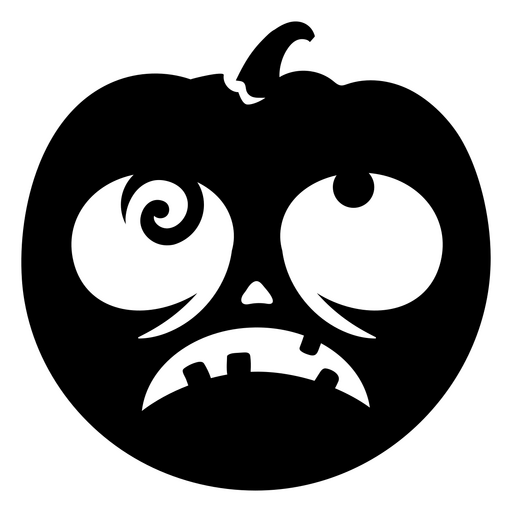 Ilustração caprichosa de abóbora irritada Desenho PNG