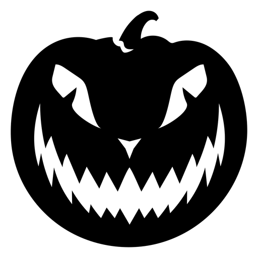 Ilustração de rosto de abóbora assustador Desenho PNG