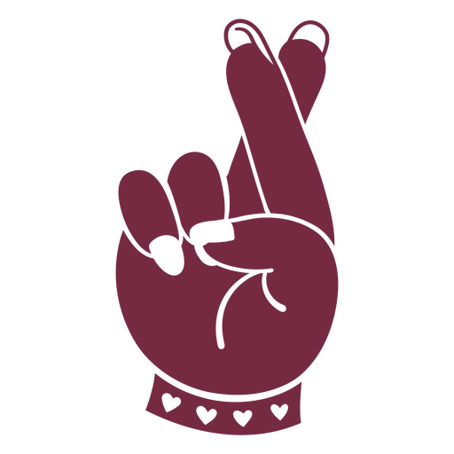 Woman's hand with a peace sign on it PNG Design