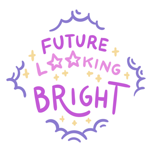Future looking bright logo PNG Design