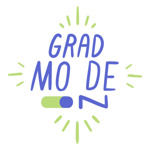 Logo for grad mode PNG Design
