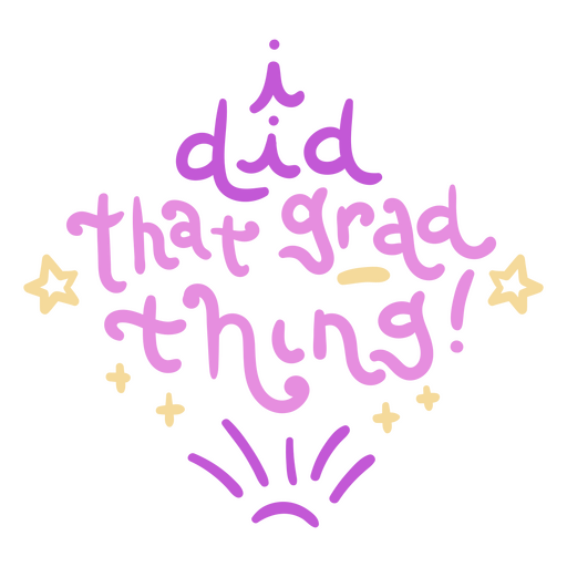 I did that grad thing PNG Design