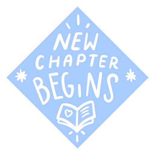 Neues Kapitel beginnt Logo PNG-Design