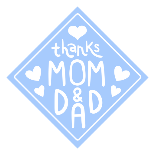 Danke Mama & Papa SVG PNG-Design