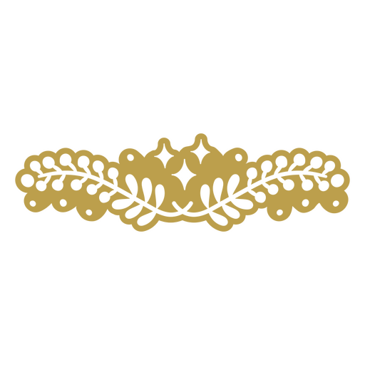 Gold leaf design PNG Design