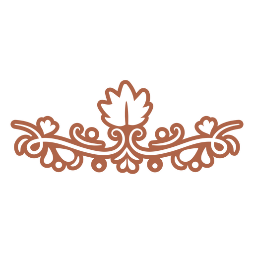 Coroa ornamentada Desenho PNG