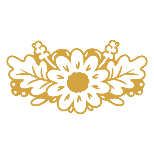 Vibrant floral design illustration PNG Design