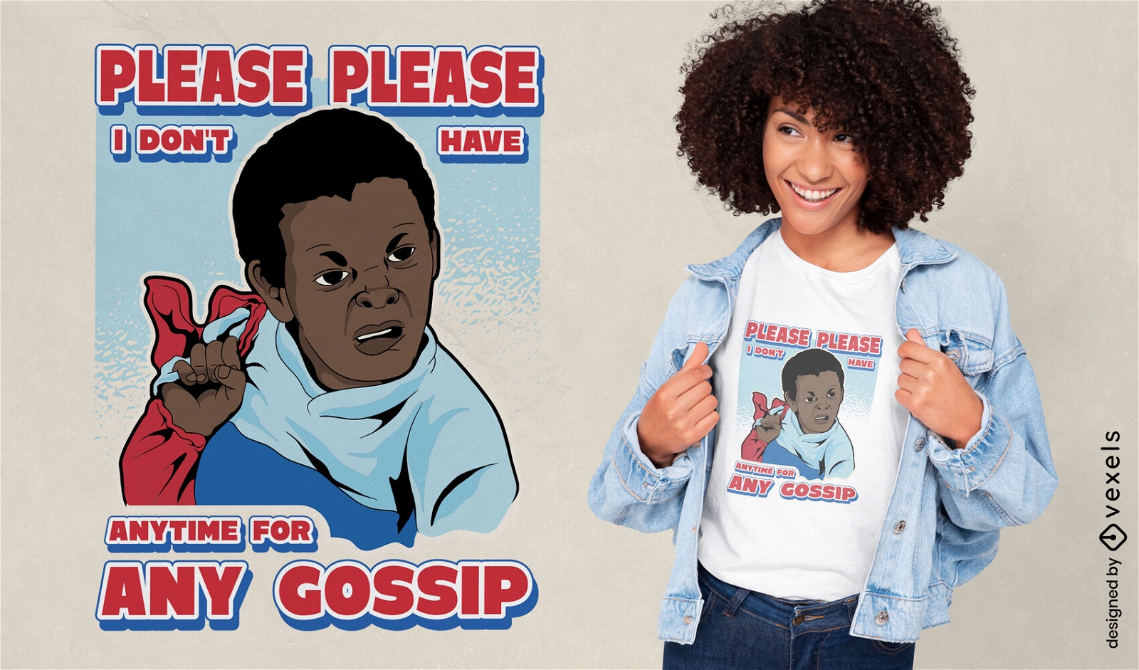 Gossip child meme parody t-shirt design
