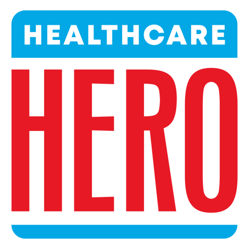 Healthcare hero badge PNG Design