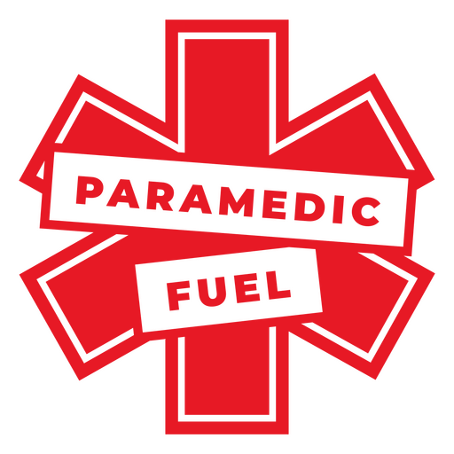 Insignia de combustible paramédico Diseño PNG