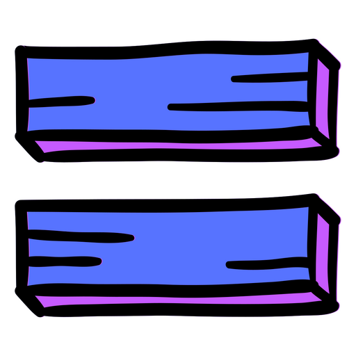 Ilustración lúdica de bloques geométricos Diseño PNG