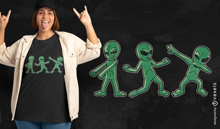 Baixar Vetor De Design De Camiseta De Paródia De Desenho Animado Espião  Alienígena