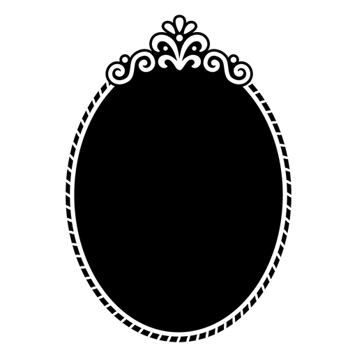 Design de moldura decorativa ornamentada para exibição de arte Desenho PNG