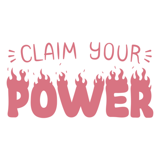 Claim your power quote PNG Design