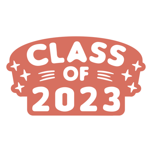 El logotipo de la clase de 2023. Diseño PNG