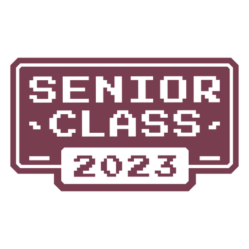 Logo der Seniorenklasse 2023 PNG-Design
