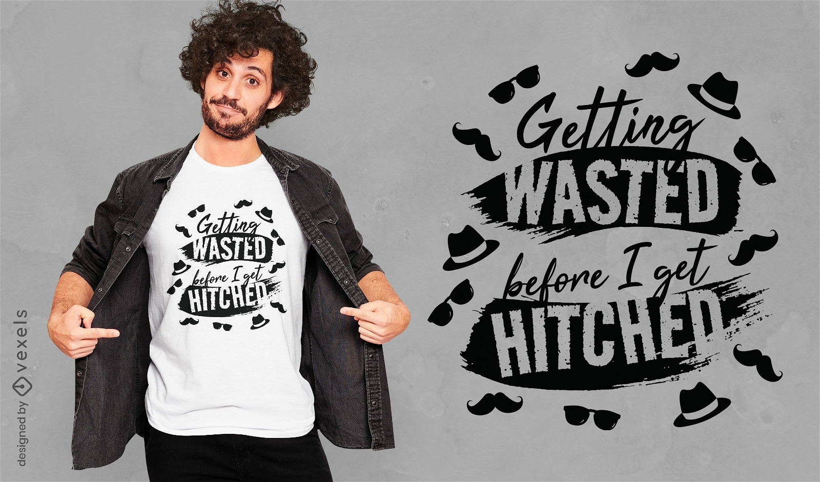 Funny wasted quote t-shirt design