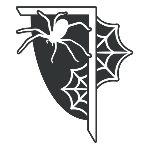 Spooky spider and web design PNG Design