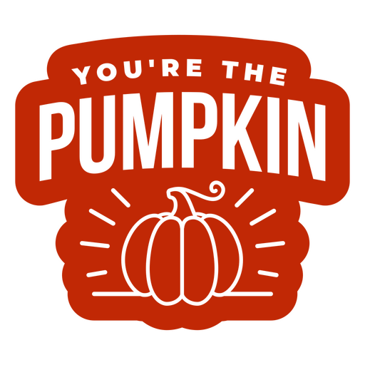 Playful pumpkin-themed quote design PNG Design