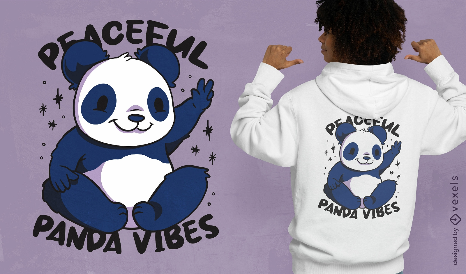 Niedliches Pandabär-Tierbaby-T-Shirt-Design