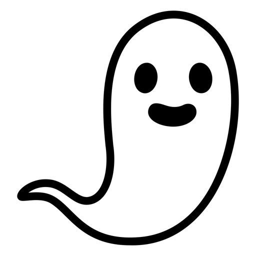 Ilustração fofa de fantasma de desenho animado Desenho PNG