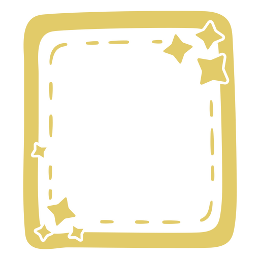 Verspieltes Sternenrand-Design PNG-Design