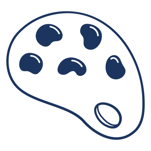 Künstlerische Farbpalettenillustration PNG-Design