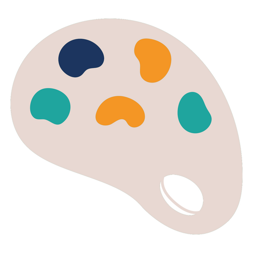 Farbenfrohes abstraktes Gemäldepalettendesign PNG-Design