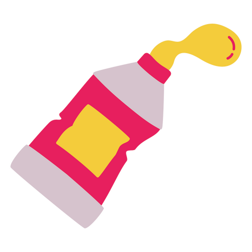 Verspielte Ketchup-Flaschenillustration PNG-Design