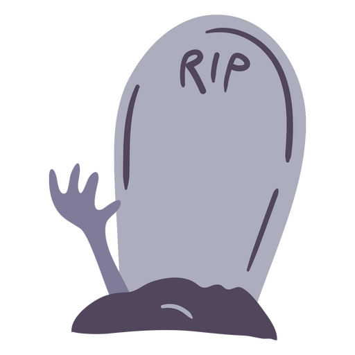 Whimsical graveyard tombstone illustration PNG Design