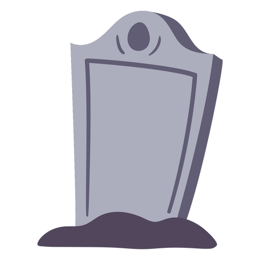 Stilisiertes Grabstein-Grafikdesign PNG-Design