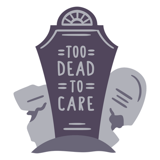 Design gráfico humorístico para lápides Desenho PNG
