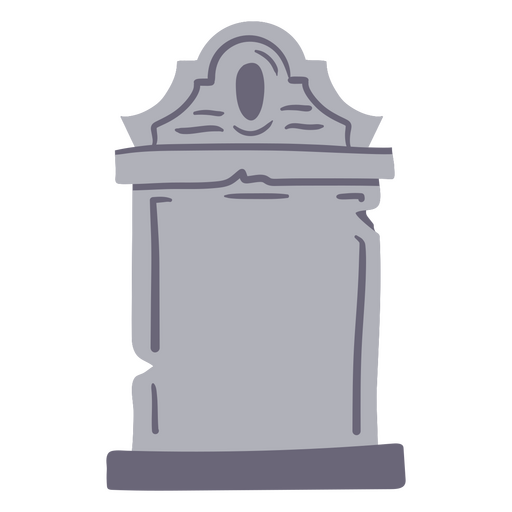 Ilustração estilizada de lápide para decoração de Halloween Desenho PNG