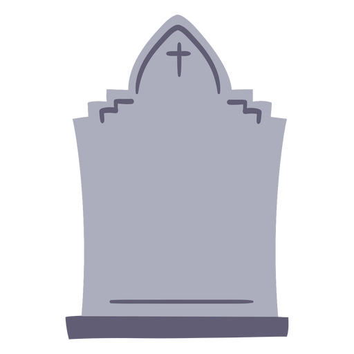 Ilustração estilosa de lápide em desenho animado Desenho PNG