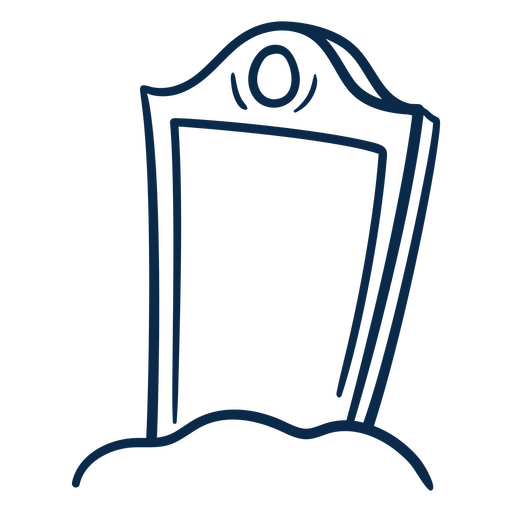 Minimalistisches Grabstein-Grafikdesign PNG-Design