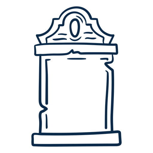 Ilustração vintage de lápide Desenho PNG